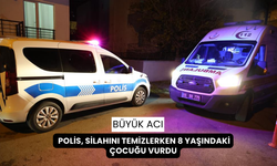 Alkollü polis tabancasını temizlerken 8 yaşındaki çocuğu vurdu!