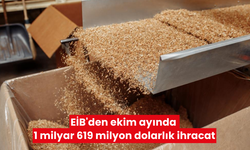 EİB'den ekim ayında 1 milyar 619 milyon dolarlık ihracat