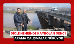 Dicle Nehrinde kaybolan genci arama çalışmaları sürüyor