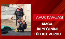 Tavuk yüzünden iki yeğenini tüfekle vurdu