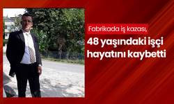 Fabrikada iş kazası, 48 yaşındaki işçi hayatını kaybetti