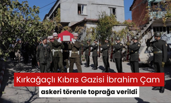 Kırkağaçlı Kıbrıs Gazisi İbrahim Çam askeri törenle toprağa verildi