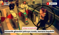 Güvenlik görevlisi tartıştığı yolcuyu vurdu, o anlar kamerada