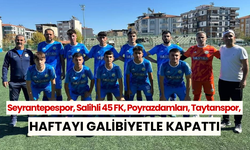 Amatörde 5.hafta: Seyrantepespor, Salihli 45 FK, Poyrazdamları, Taytanspor, haftayı 3 puanla kapattı