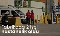 Fabrikada 2 işçi hastanelik oldu