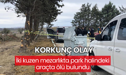 İki kuzen mezarlıkta park halindeki araçta ölü bulundu