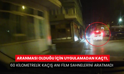 Aranması olduğu için uygulamadan kaçtı, 60 kilometrelik kaçış anı film sahnelerini aratmadı... O anlar kameraya yansıdı