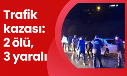 Trafik kazası: 2 ölü, 3 yaralı