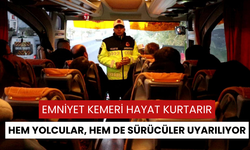 Salihli’de yolculara emniyet kemeri uyarısı