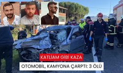 Otomobil, kavşaktan dönen kamyona arkadan çarptı: 3 ölü