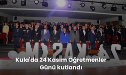 Kula'da 24 Kasım Öğretmenler Günü kutlandı