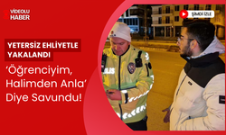 Yetersiz ehliyetle yakalandı, “Öğrenci adamım halimden anla” dedi