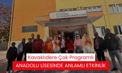 Kavaklıdere Çok Programlı Anadolu Lisesinde Anlamlı etkinlik