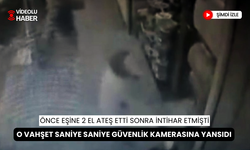 Önce eşine 2 el ateş etti sonra intihar etmişti... O vahşet saniye saniye güvenlik kamerasına yansıdı