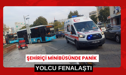 Salihli’de şehiriçi minibüsündeki yolcu fenalaştı