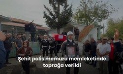 Şehit polis memuru memleketinde toprağa verildi