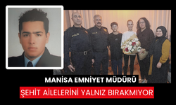 Emniyet Müdürü Aktaş, Salihli’deki şehit ailesini ziyaret etti