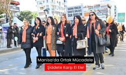 Kadına şiddete karşı güçlü mesaj... Manisa birlik oldu!