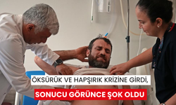 Öksürük ve hapşırık krizine girdi, sonucu görünce şok oldu