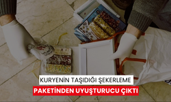 Kuryenin taşıdığı şekerleme paketinden uyuşturucu çıktı