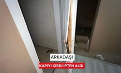 Arkadaşı kapıyı kırdı ipten aldı