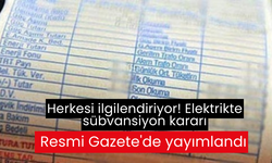 Herkesi ilgilendiriyor! Elektrikte sübvansiyon kararı Resmi Gazete'de yayımlandı