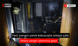 Yanık kokusuyla fark edilen yangın, itfaiyeyi alarma geçirdi