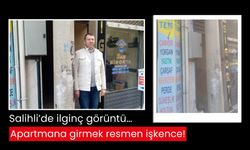 Salihli’de ilginç görüntü… Apartmana girmek resmen işkence! İlgili kurum 11 bin lira istedi