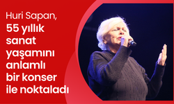 Huri Sapan, 55 yıllık sanat yaşamını anlamlı bir konser ile noktaladı