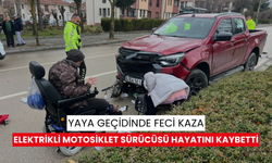 Yaya geçidinde feci kaza: Elektrikli motosiklet sürücüsü hayatını kaybetti