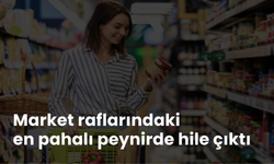 Market raflarındaki en pahalı peynirde hile çıktı