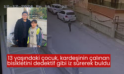 13 yaşındaki çocuk, kardeşinin çalınan bisikletini dedektif gibi iz sürerek buldu