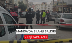 Manisa’da silahlı saldırı: Motosikletli şahıs 2 kişiyi yaraladı