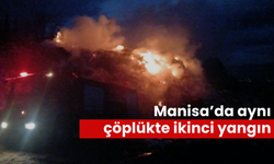 Manisa’da aynı çöplükte ikinci yangın! Muhtar mahalle halkına uyarıda bulundu