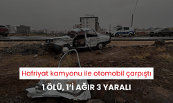 Hafriyat kamyonu ile otomobil çarpıştı: 1 ölü, 1’i ağır 3 yaralı