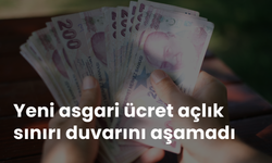 Yeni asgari ücret, açlık sınırını geçemedi