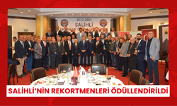 Salihli’nin rekortmenleri ödüllendirildi