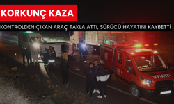 Korkunç kaza: Kontrolden çıkan araç takla attı, sürücü hayatını kaybetti