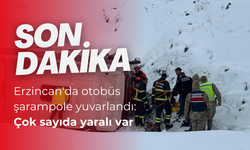 Son dakika! Erzincan'da otobüs şarampole yuvarlandı: Çok sayıda yaralı var