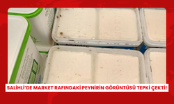 Salihli’de market rafındaki peynirin görüntüsü tepki çekti!