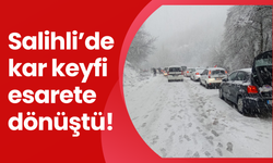 Yeni görüntüler geldi… Kar keyfi esarete dönüştü, sinirler gerildi! Yüzlerce Salihlili saatlerce bekledi