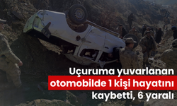 Uçuruma yuvarlanan otomobilde 1 kişi hayatını kaybetti, 6 yaralı