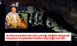 Arılarına bakmak için çıktığı dağda düşerek hayatını kaybeden adam toprağa verildi