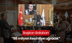 Başkan Balaban'dan tepki..  '4 ayda 98 milyon kesintiye uğradık'