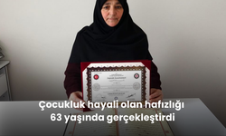 Çocukluk hayali olan hafızlığı 63 yaşında gerçekleştirdi