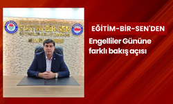 Eğitim-Bir-Sen'den engelliler gününe yenilikçi bir dokunuş!