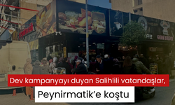 Dev kampanyayı duyan Salihlili vatandaşlar, Peynirmatik’e koştu