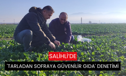 Salihli'de gıdalar sofraya gelmeden tarlada denetleniyor