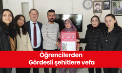 Öğrencilerden Gördesli şehitlere vefa