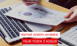 Hizmet üretim endeksi yıllık yüzde 2 azaldı